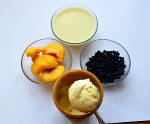 Melba w szklance