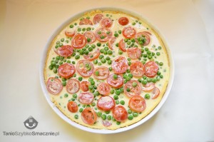 Tarta z groszkiem i pomidorami Tarta z groszkiem i pomidorami_05a