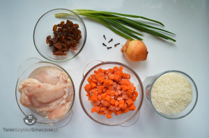 Risotto z kurczakiem, rodzynkami i marchewką_01a