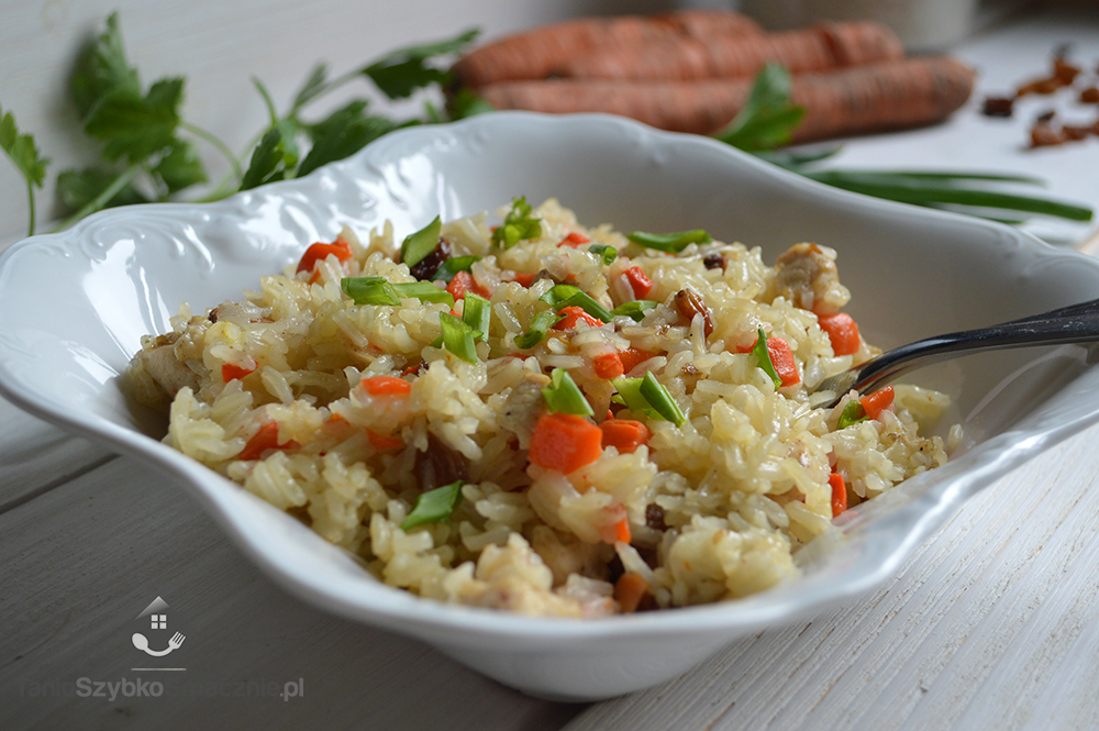 Risotto z kurczakiem, rodzynkami i marchewką_04a