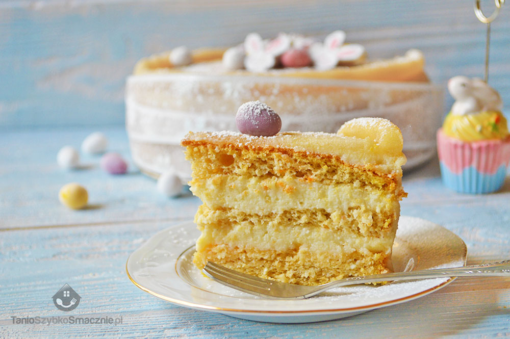 Marcepanowy tort Wiosenny tort