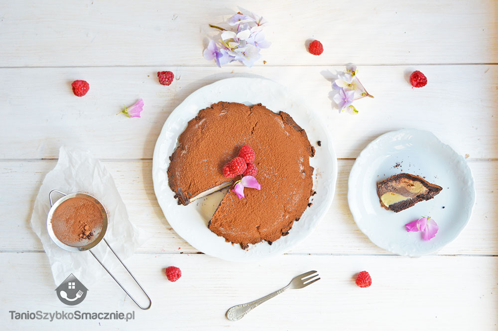 Lodowy tort brownie Deser lodowy