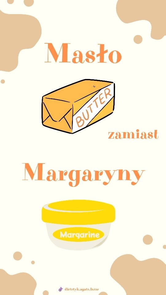 Masło zamiast margaryny
#dietetyka #dietetyk #dietetykpoleca #poradydietetyka #masło #margaryna #zdrowie #natura #naturalneodżywianie #naturalneprodukty #ciąża #odzywianiewciazy #żywieniemałychdzieci #zdrowadieta #hormony #pracamózgu #dietadlamózgu #witaminad #naturalnie #zdrowetłuszcze